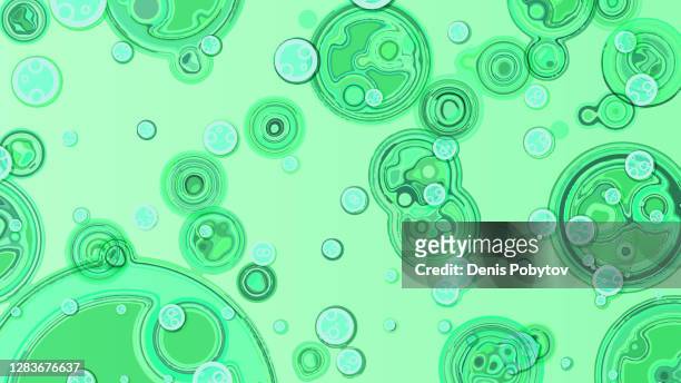 abstract geometric illustration - bacteria in the habitat. - chlorophyll stock illustrations