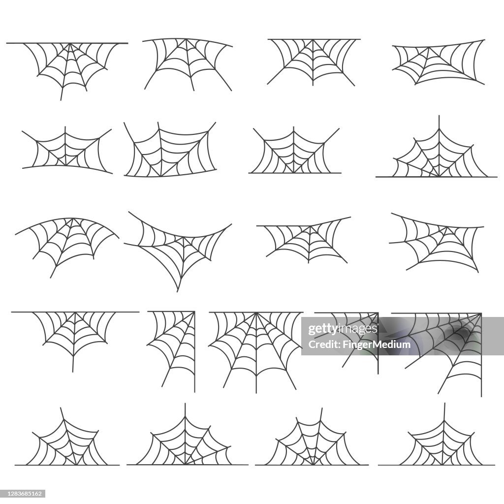 Spider-Web-Symbol-Set