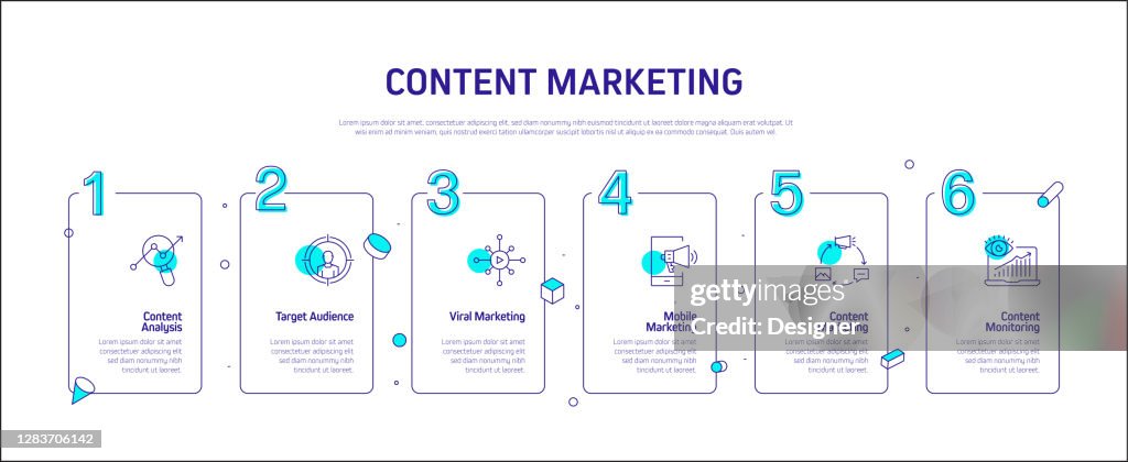 Content Marketing Related Process Infographic Template Process Timeline ...