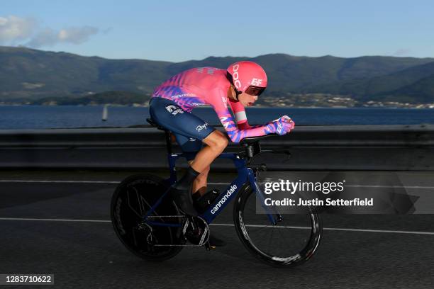 Hugh Carthy of The United Kingdom and Team EF Pro Cycling / during the 75th Tour of Spain 2020, Stage 13 a 33,7km Individual Time Trial stage from...