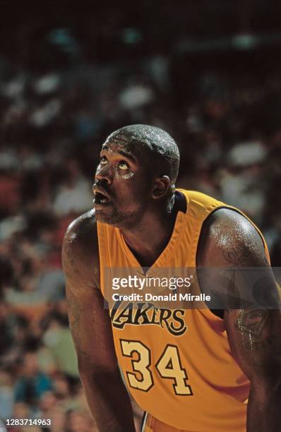 Shaquille O'Neal, Center for the Los Angeles Lakers during the NBA Pre Regular Season basketball game against the Phoenix Suns on 22nd October 1999...