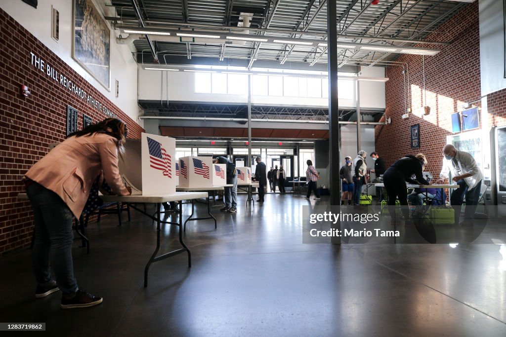 Across The U.S. Voters Flock To The Polls On Election Day