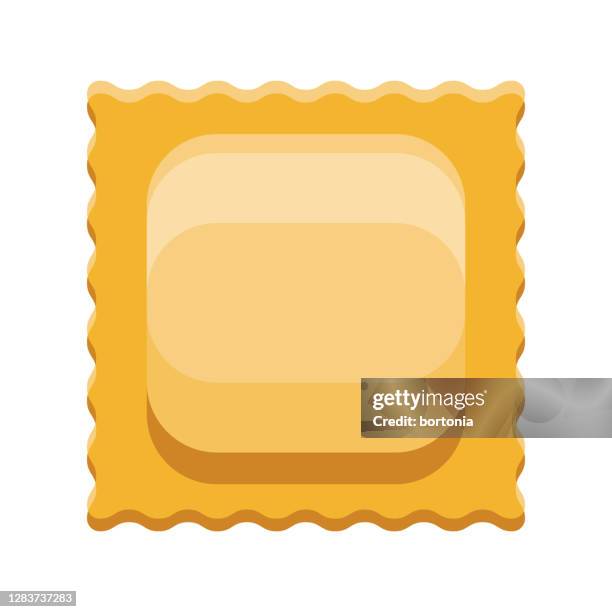 ravioli pasta icon on transparent background - ravioli stock illustrations