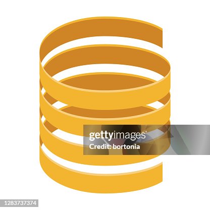 Fettuccine Pasta Icon on Transparent Background Fettuccine Pasta Icon on Transparent Background