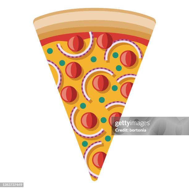 vegetarian pizza icon on transparent background - vegetarian pizza stock illustrations