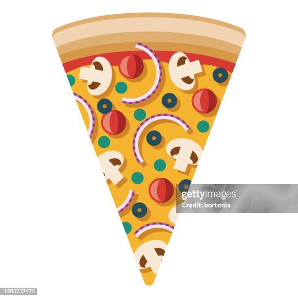 vegetarian pizza icon on transparent background - vegetarian pizza stock illustrations