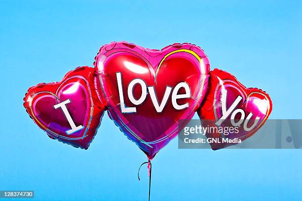 balloons - i love you stock pictures, royalty-free photos & images