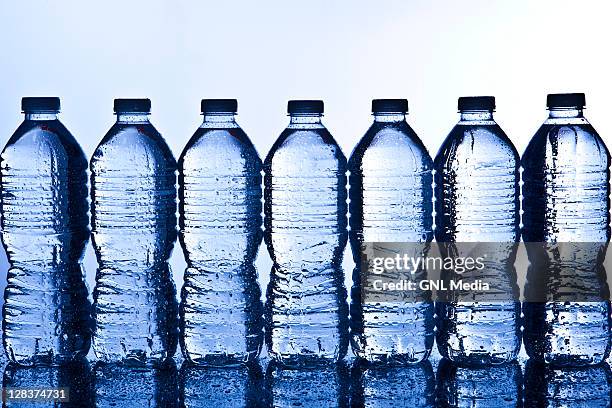 water bottles recycling - bottled water stock pictures, royalty-free photos & images