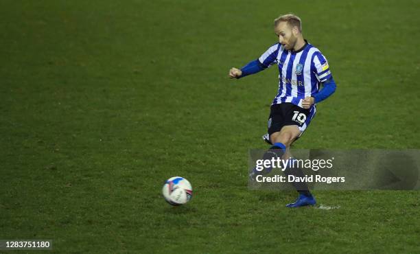 Barry Bannan of Sheffield Wednesday scores his sides first goal during the Sky Bet Championship match between Sheffield Wednesday and AFC Bournemouth...