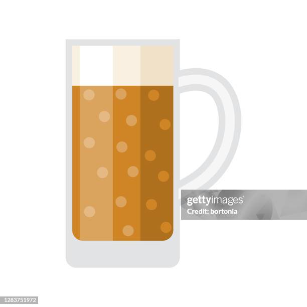 beer mug icon on transparent background - india pale ale stock illustrations