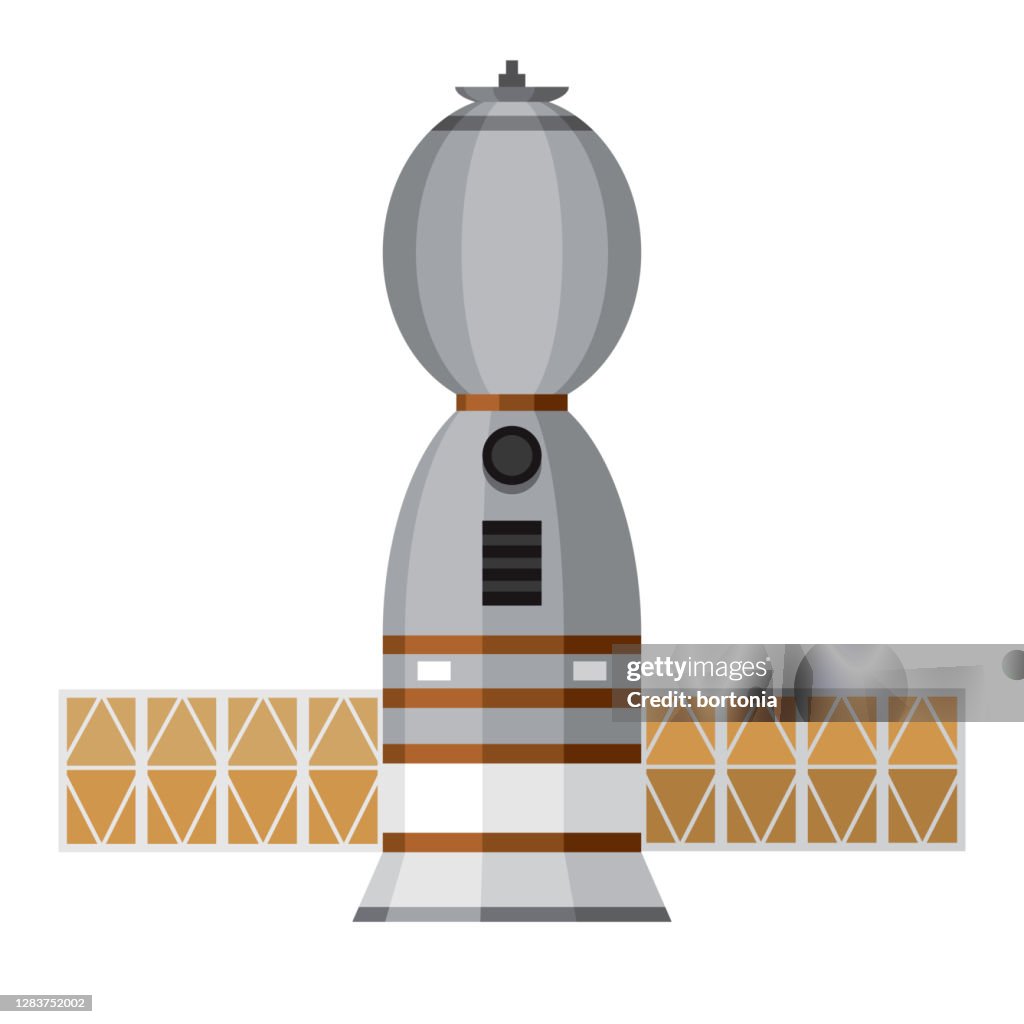 Space Shuttle Icon on Transparent Background