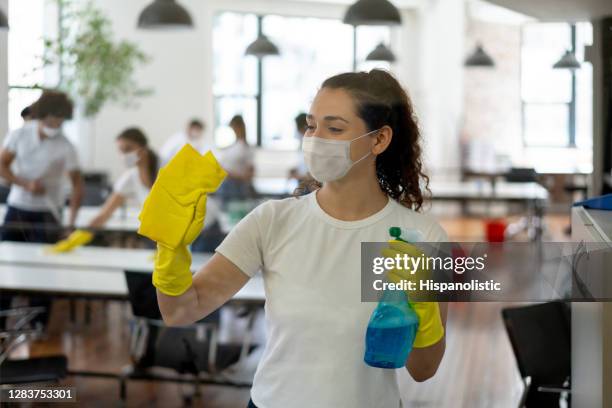 Janitor Mask 328 Janitor Cleaning With Mask Stock Photos, High-Res Pictures, and ...