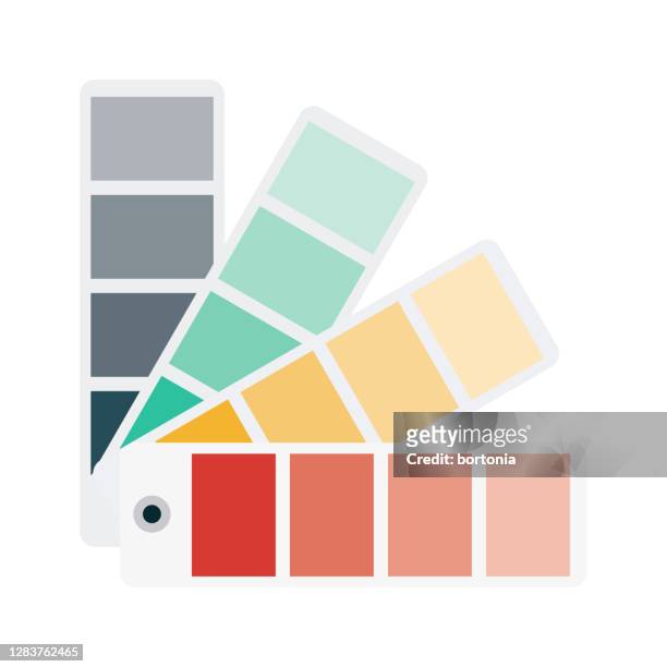 ilustraciones, imágenes clip art, dibujos animados e iconos de stock de icono de muestras de color sobre fondo transparente - muestra de colores