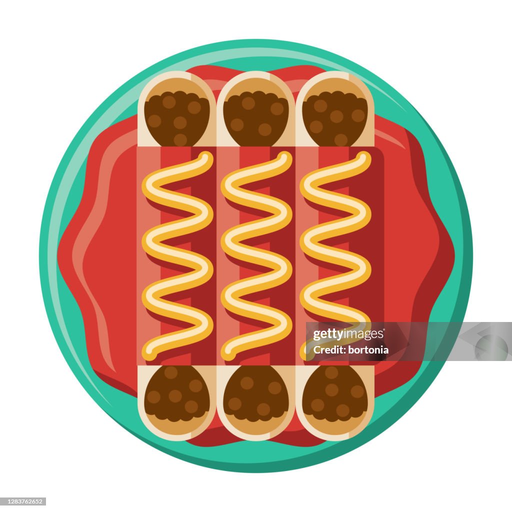 Enchiladas Icon on Transparent Background