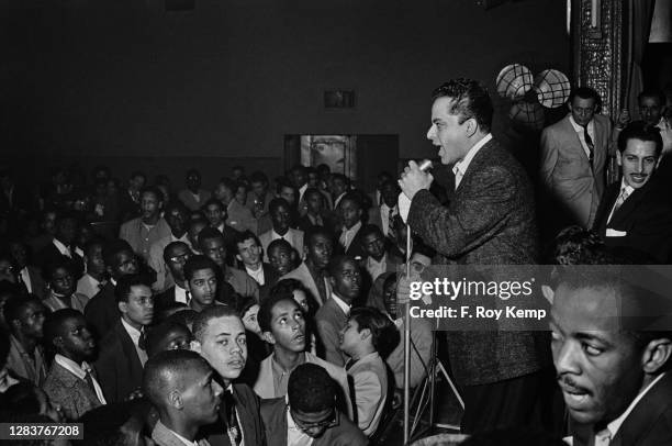 People at the Audubon Ballroom in Manhattan, New York City, circa 1956.