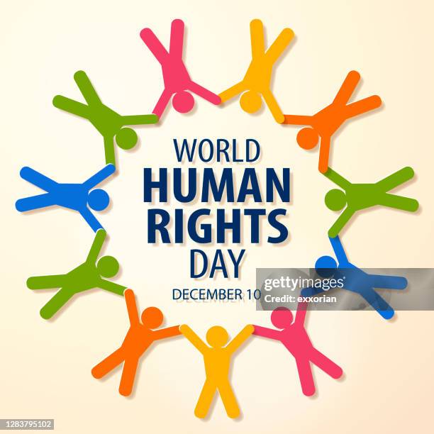 ilustraciones, imágenes clip art, dibujos animados e iconos de stock de día mundial de los derechos humanos - holding hands