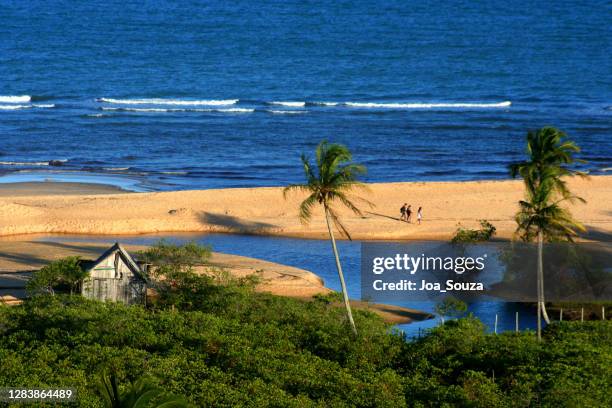 safe harbor in southern bahia - trancoso stock pictures, royalty-free photos & images