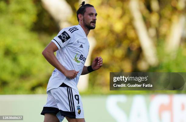 Nikola Stojiljkovic of SC Farense during the Liga NOS match between Belenenses SAD and SC Farense at Estadio Nacional on October 31, 2020 in Oeiras,...