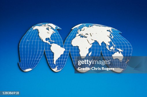 Computer Generated World Map High-Res Vector Graphic - Getty Images