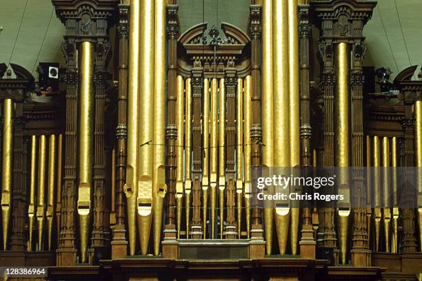 mormon tabernacle organ, slc, utah - mormon temple stock pictures, royalty-free photos & images