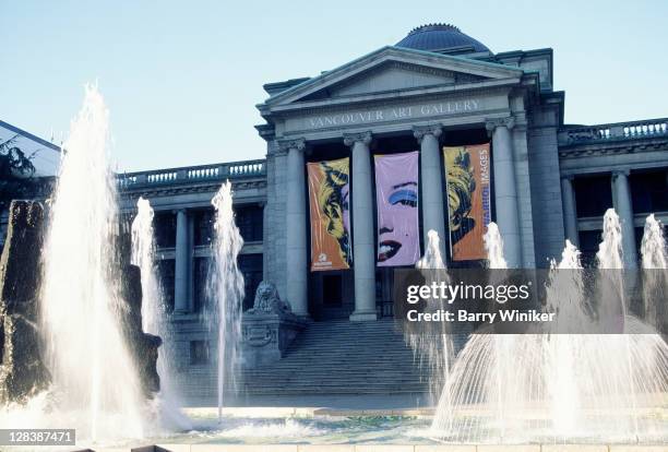vancouver art gallery, vancouver, can - museum exterior stock pictures, royalty-free photos & images