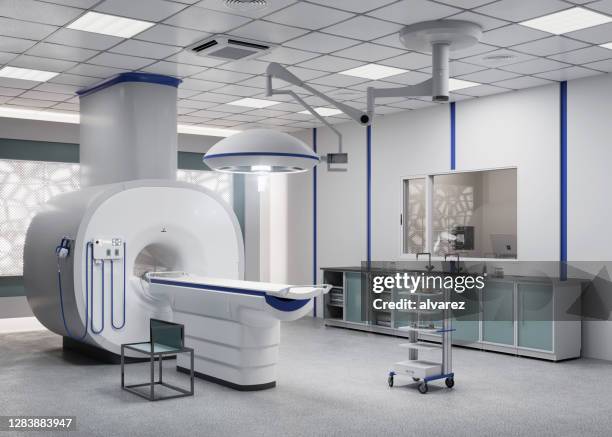 digital image of an mrt scanning device at a hospital - medical technical equipment stock pictures, royalty-free photos & images