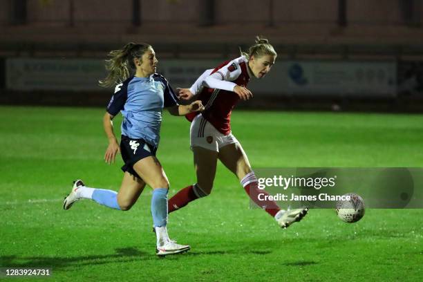 Vivianne Miedema of Arsenal scores her sides first goal during the FA Women's Continental League Cup Group B match between London City Lionesses and...
