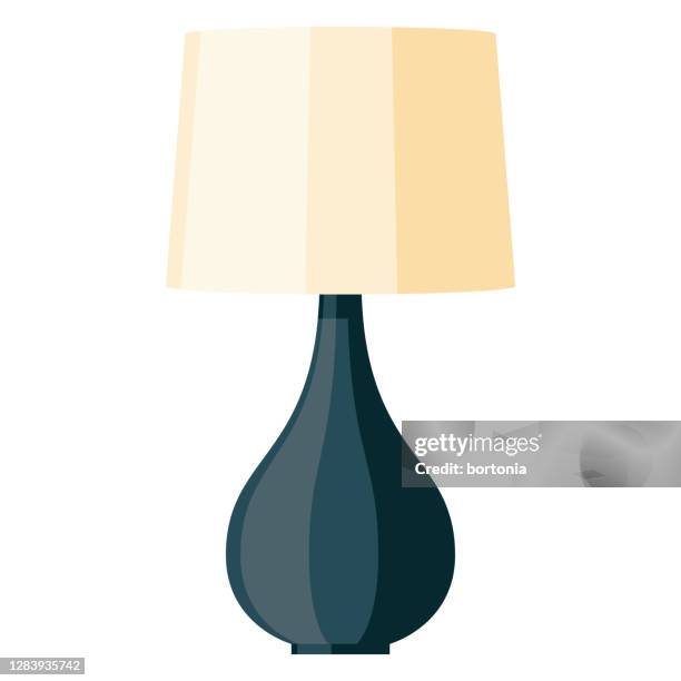 lamp icon on transparent background - electric lamp stock illustrations