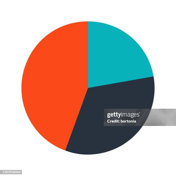 pie chart icon on transparent background - 2020 progress report stock illustrations