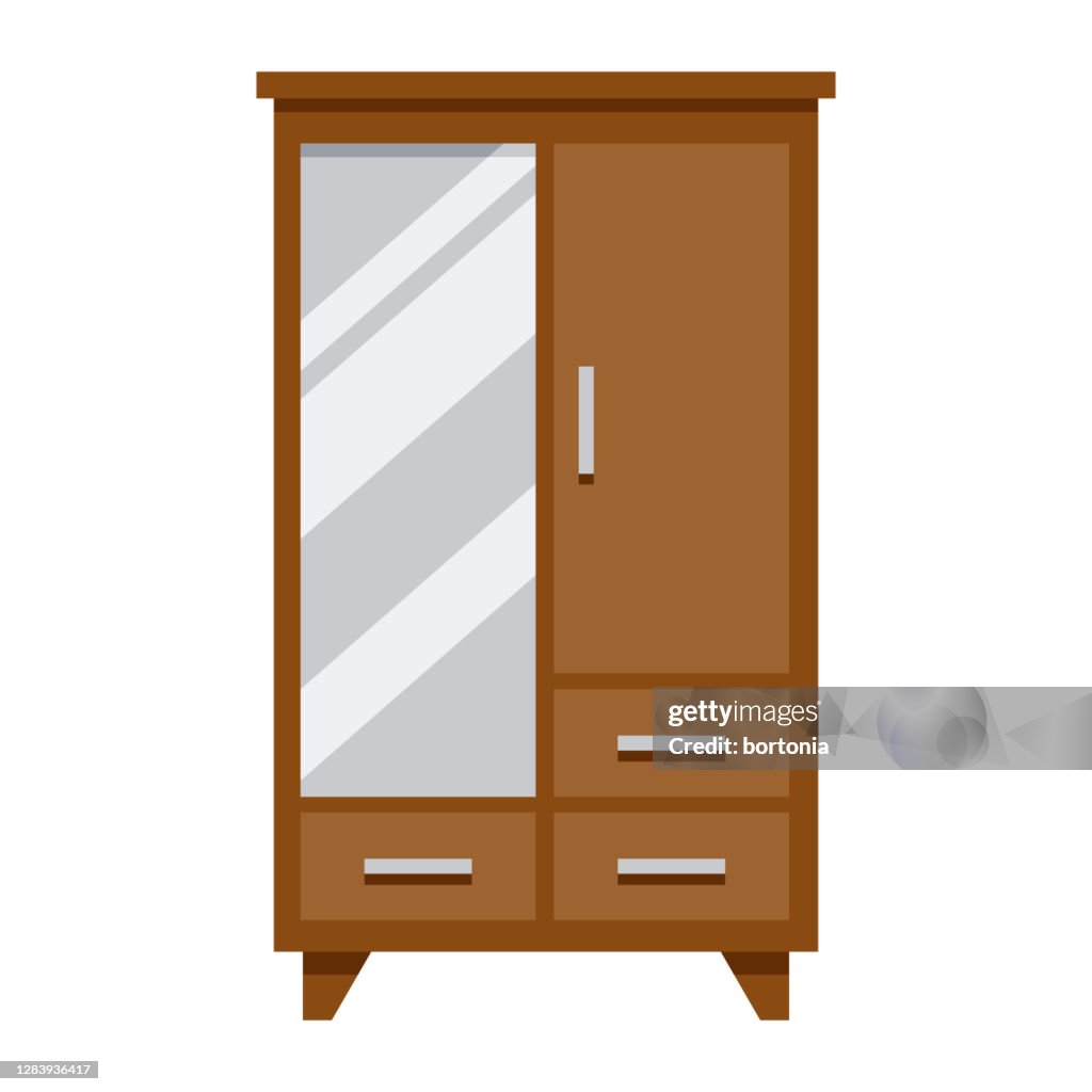Wardrobe Icon on Transparent Background