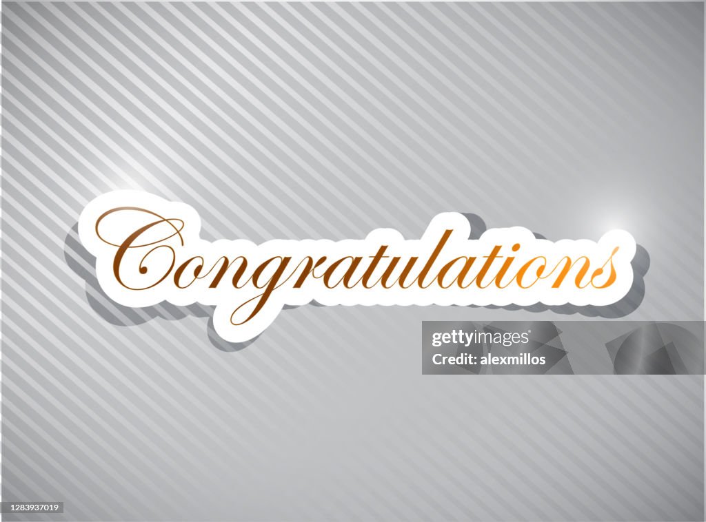 Congratulations Basic Congratulations Card Illustration Design High-Res Vector Graphic ...