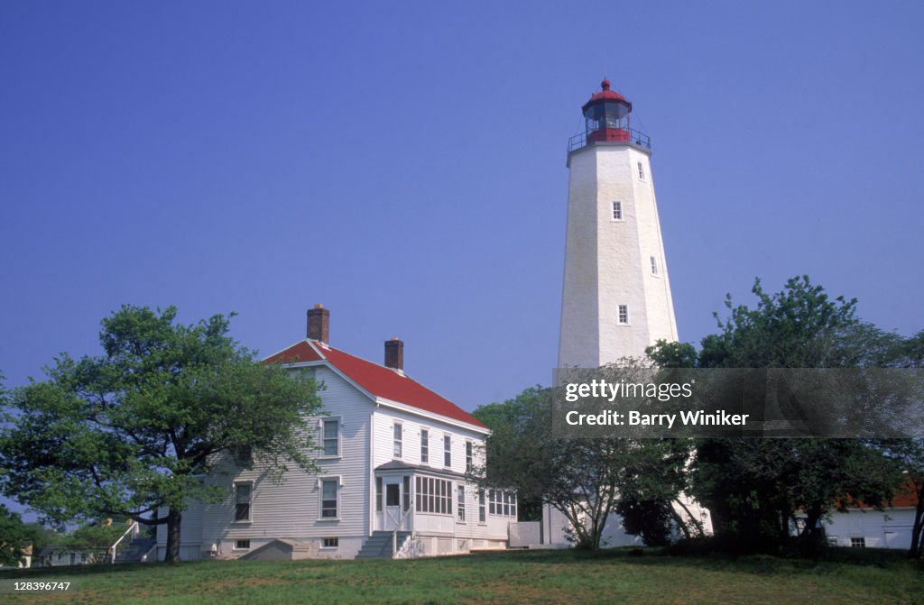 NJ, Jersey Shore, Sandy Hook Lighthouse