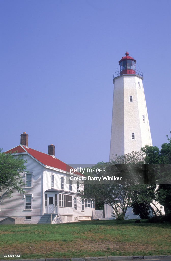NJ, Jersey Shore, Sandy Hook Lighthouse
