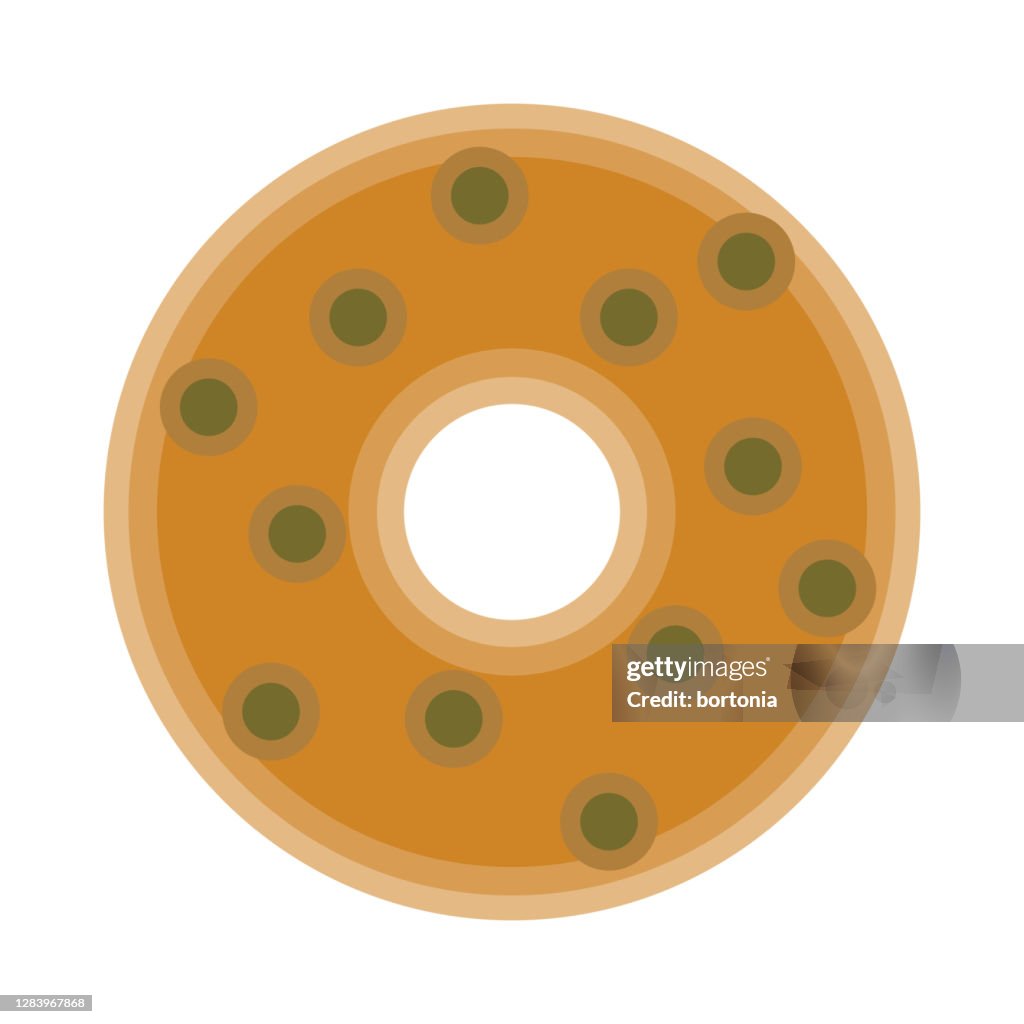 Medu Vada Icon on Transparent Background