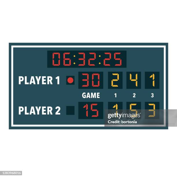 e-sport-anzeiger-symbol auf transparentem hintergrund - punktestand stock-grafiken, -clipart, -cartoons und -symbole