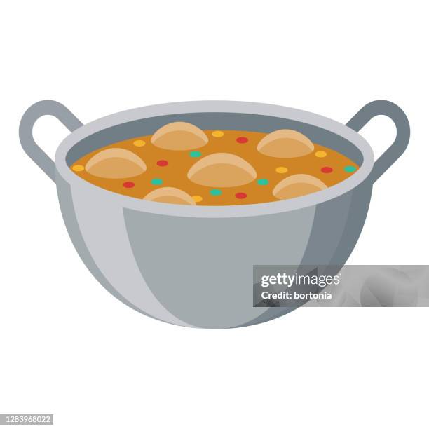 makhan murg (butter chicken) icon on transparent background - butter chicken stock illustrations