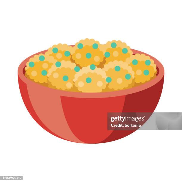 aloo gobi icon on transparent background - fritter stock illustrations