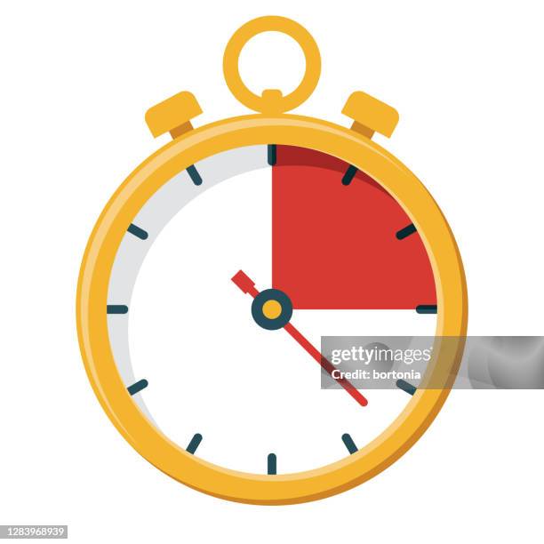 stopwatch icon on transparent background - game controller isolated stock illustrations