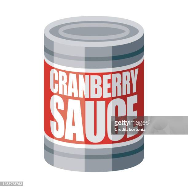cranberry sauce icon on transparent background - cranberry sauce stock illustrations