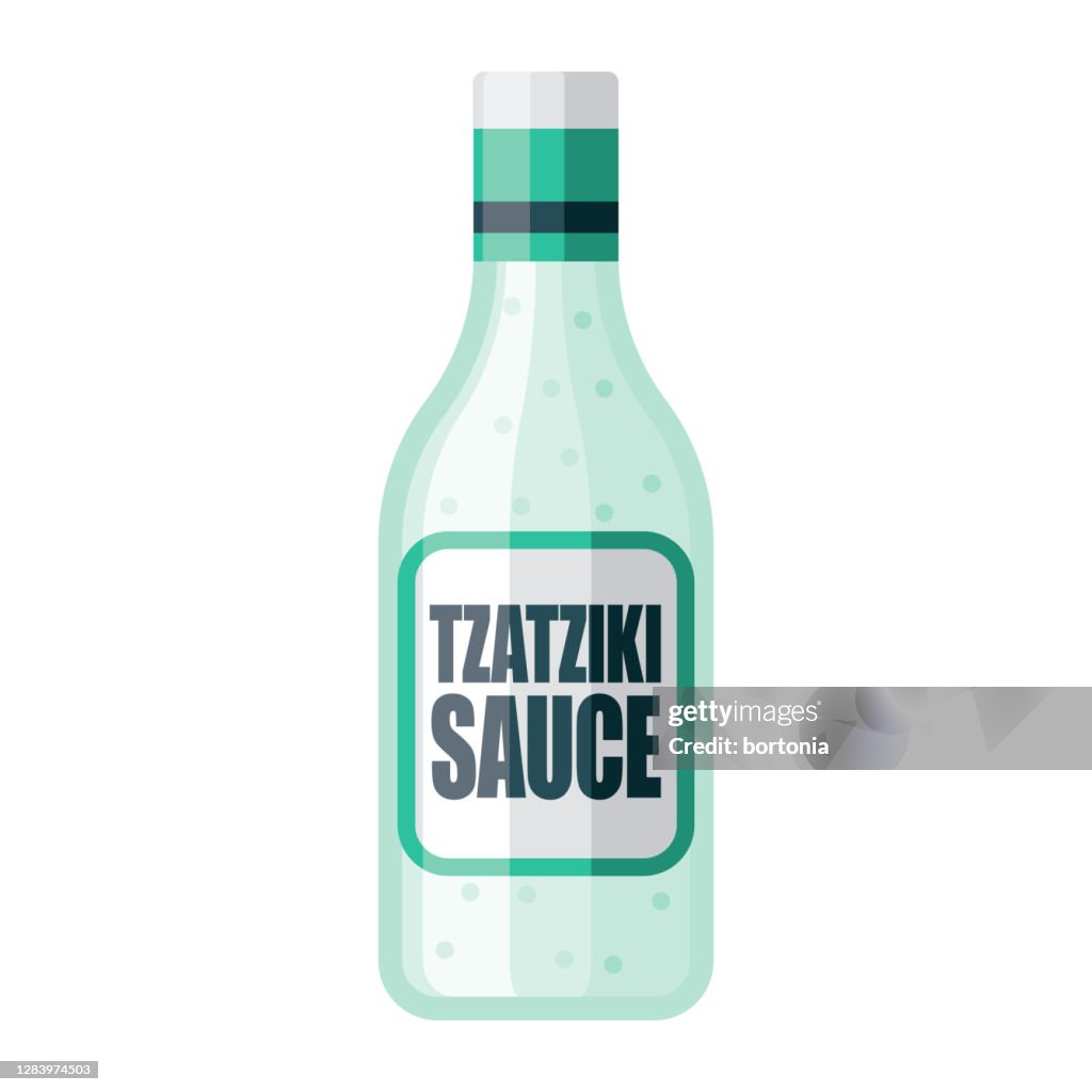 Tzatziki Sauce Icon on Transparent Background