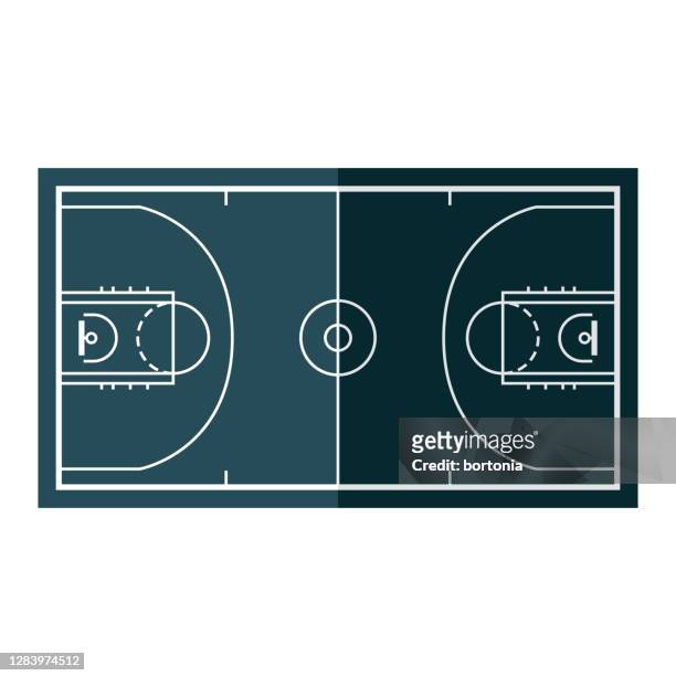 ilustraciones, imágenes clip art, dibujos animados e iconos de stock de icono de cancha de baloncesto sobre fondo transparente - cancha de baloncesto