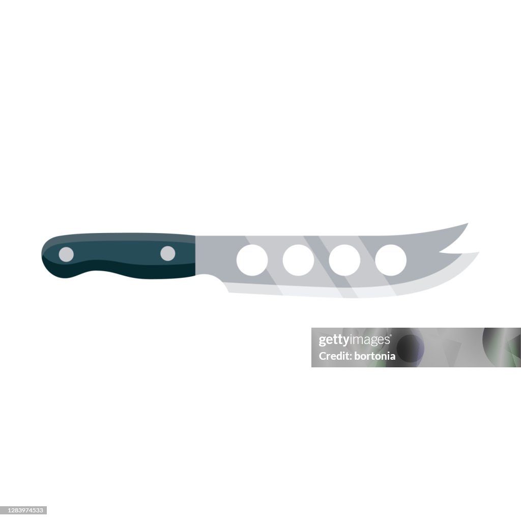 Cheese Knife Icon on Transparent Background