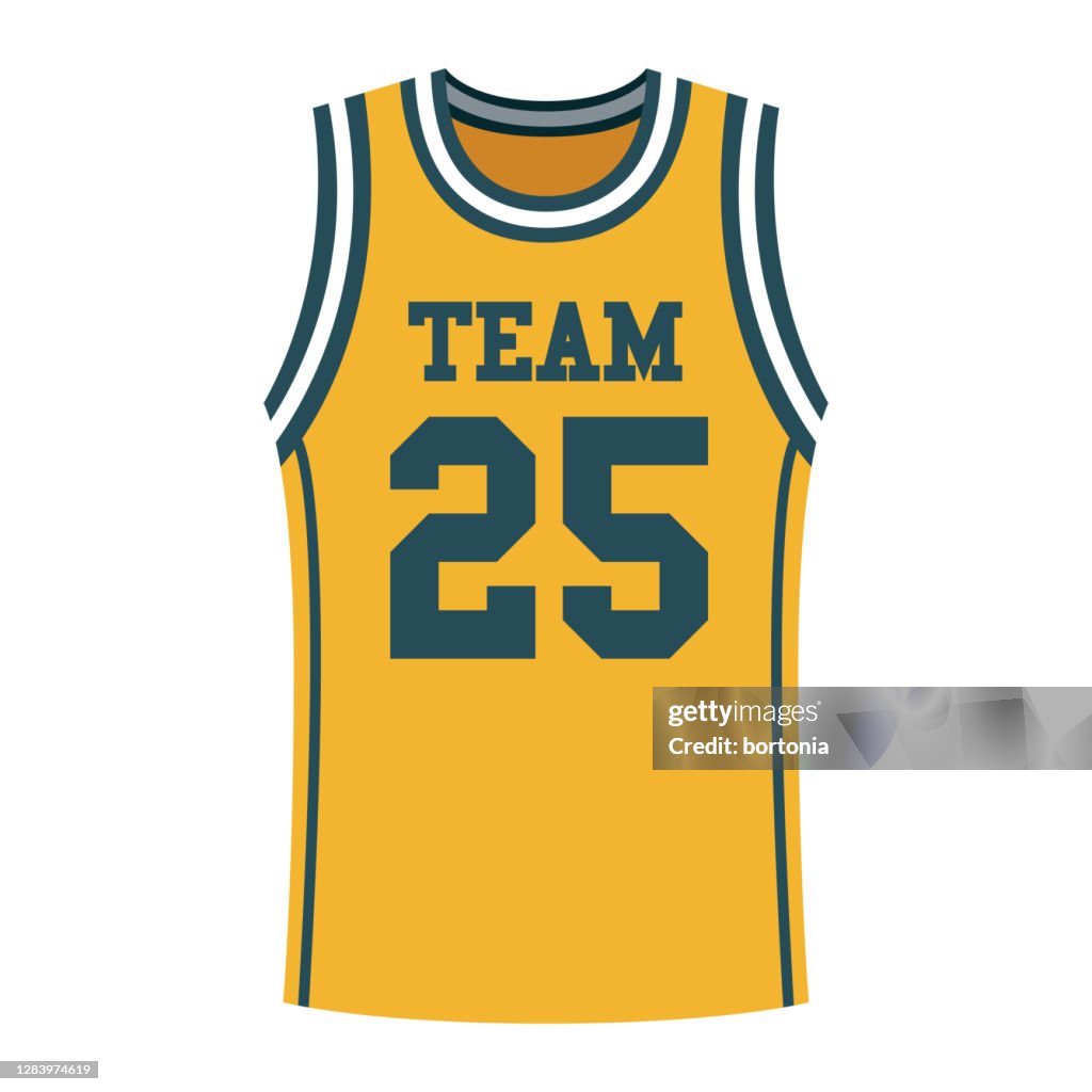 Icono de Jersey de Baloncesto sobre Fondo Transparente