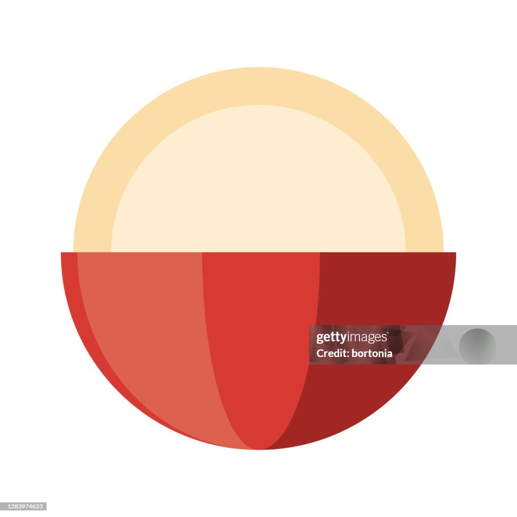 Wax Coated Cheese Icon on Transparent Background