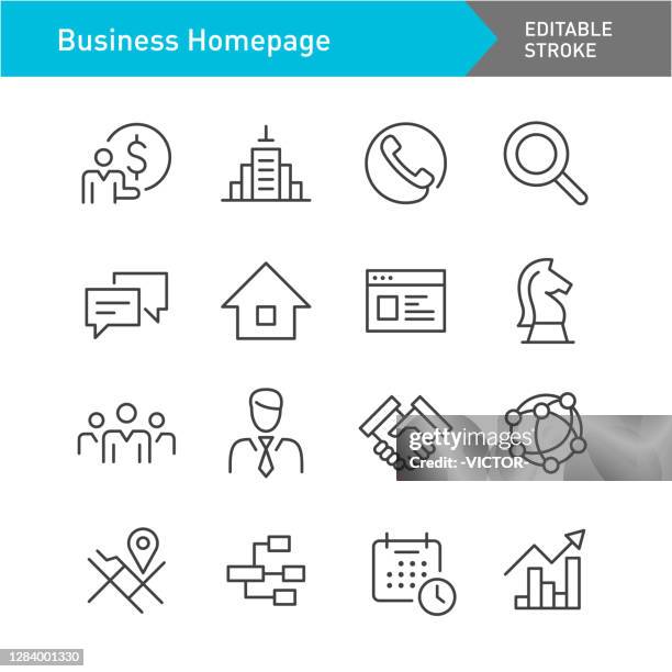 business homepage icons - line series - editable stroke - additional-information-icon stock-grafiken, -clipart, -cartoons und -symbole