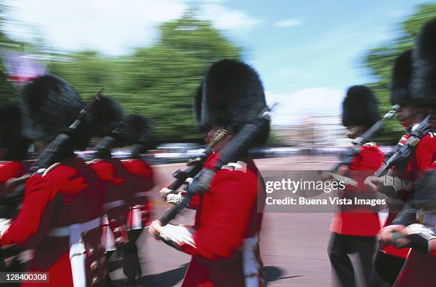 trooping the colour, london, england - marching stock pictures, royalty-free photos & images