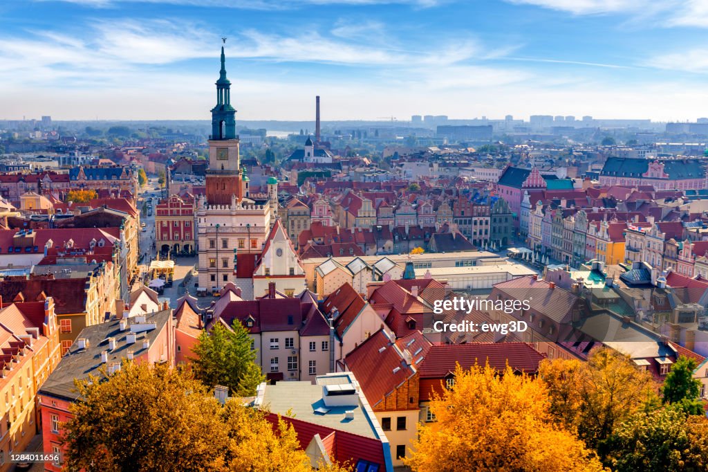 Urlaub in Polen - Luftaufnahme von Posen