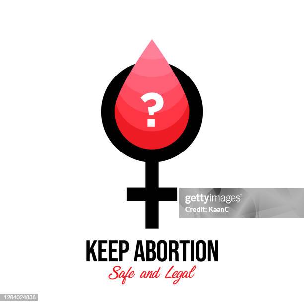 abortion banner icon in flat style stock illustration - abortion protest stock illustrations