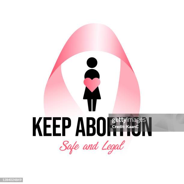 abortion banner icon in flat style stock illustration - abortion protest stock illustrations