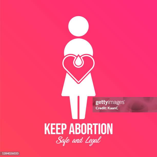 abortion banner icon in flat style stock illustration - abortion protest stock illustrations